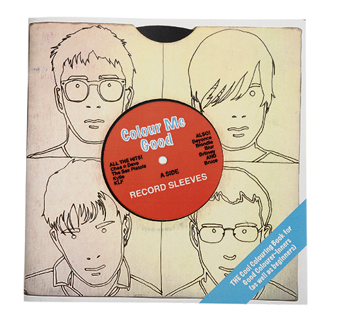 Culture Christmas gifts: Record sleeves colouring-in book