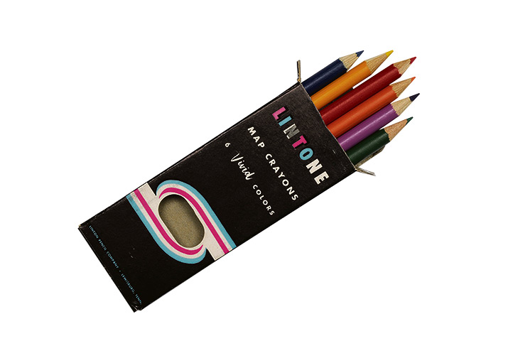 Sport and Travel xmas: Vintage map crayons