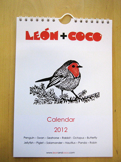 Calendars diaries 2012: Leon & Coco calendar