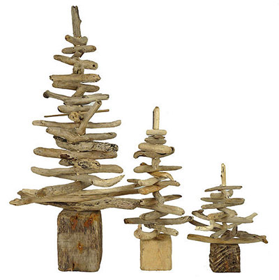 Christmas trees: Driftwood Christmas tree
