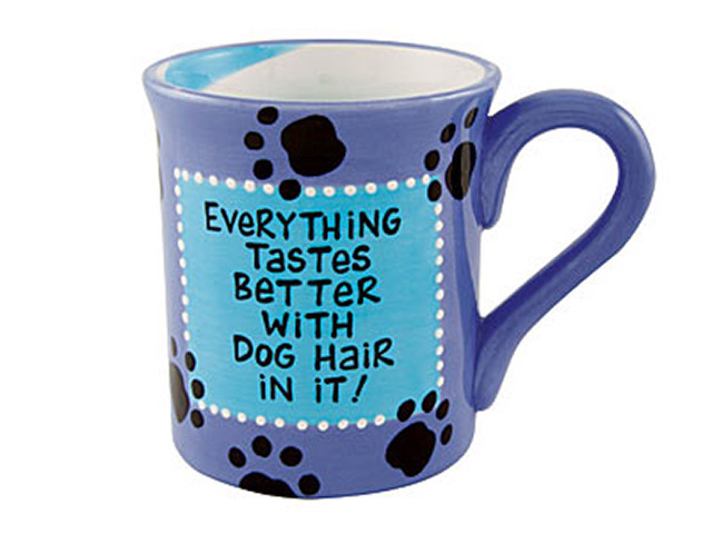 worst xmas gifts: Dog hair mug