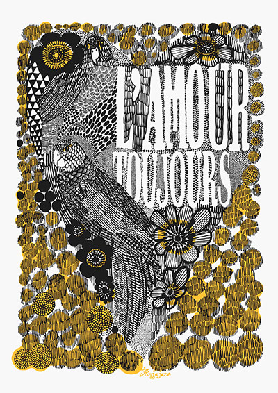 Valentines day gift ideas: L'Amour Toujours print
