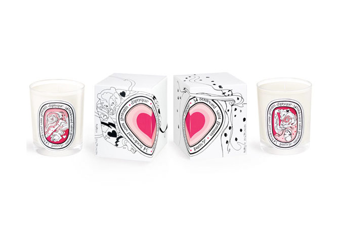 Valentines day gift ideas: Diptyque candles for Valentine's Day 