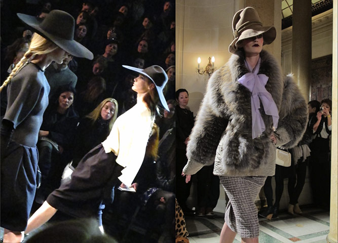 Paris top ten: Models in hats
