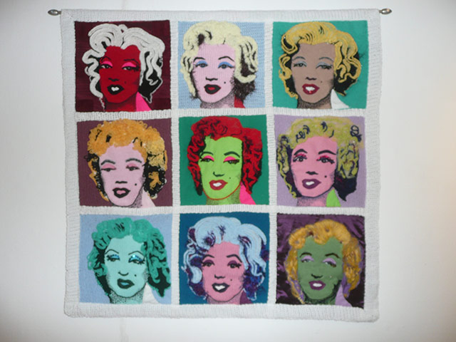 Knitted art: Warhol’s Marilyn Monroe