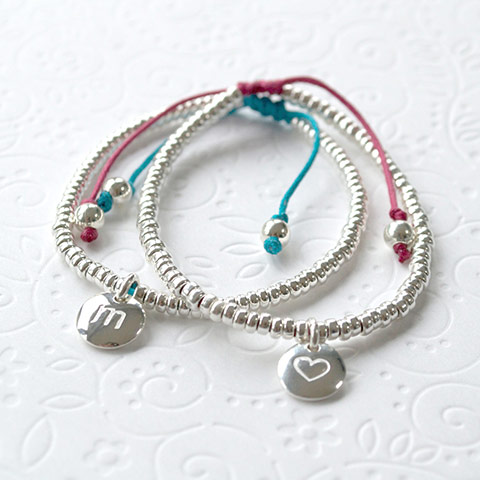 Not on the High Street: silver friendship bracelets