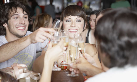 Champagne celebration