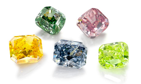 Coloured diamonds from Asprey's new exhibition