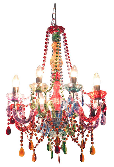 Chandeliers: Circus Glass, £475, Alexander & Pearl, alexanderandpearl.co.uk