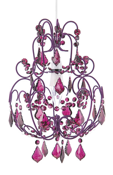Chandeliers: Flounce Flock, £60, the French Bedroom Company, frenchbedroomcompany.co.uk
