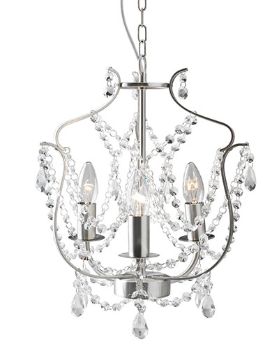 Chandeliers: Kristaller £36.99, Ikea, ikea.com