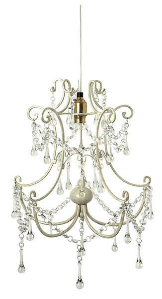 Chandeliers: Chella, £139, Laura Ashley, lauraashley.com
