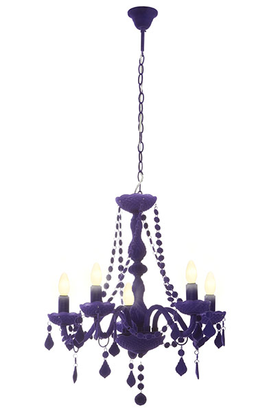 Chandeliers: Tarquin Flocked, £120, Next, next.co.uk