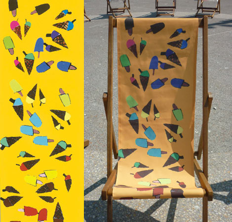 Charlie Potts deckchair design