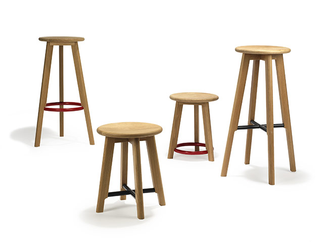 Design Junction : Noughts and crosses stools by Michael Sodeau