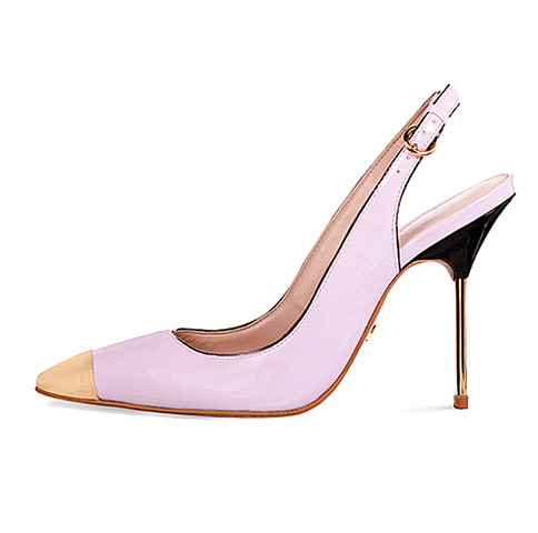 Pastel court shoes: Brandi lilac