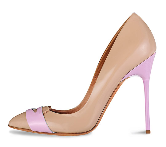 Pastel court shoes: Elm camel