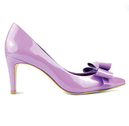 Pastel court shoes: Anna lilac
