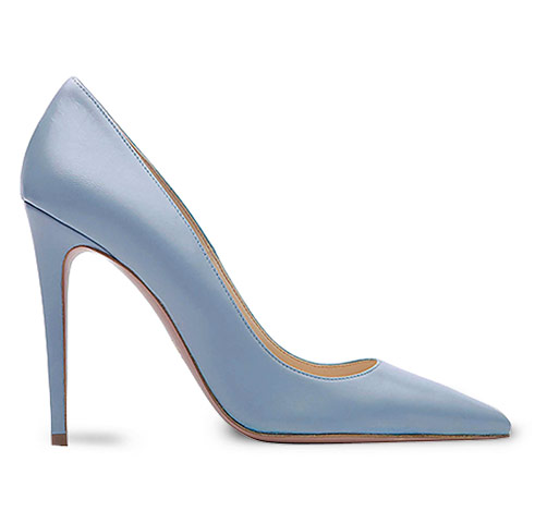 Pastel court shoes: Baby blue