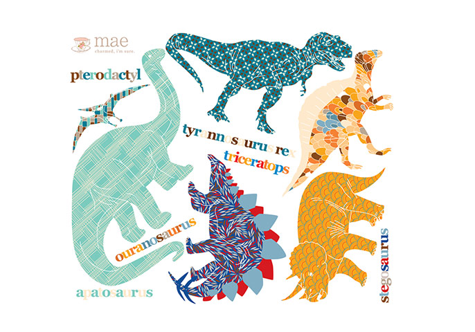 Dinosaur toys: Dinosaur stickers from Mae