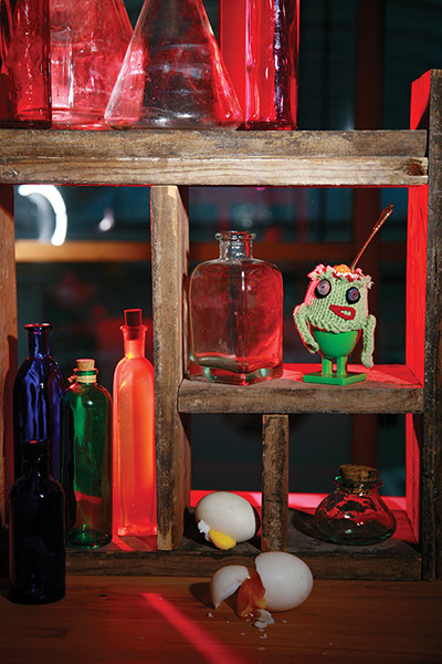 Evil knits: Zombie egg cosy