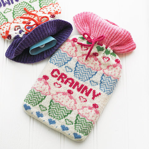 Hot water bottles: Personalised hot water bottle cover