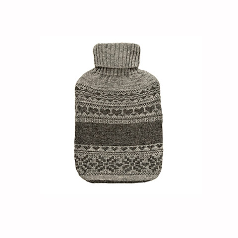 Hot water bottles: Fair isle knit hot water bottle