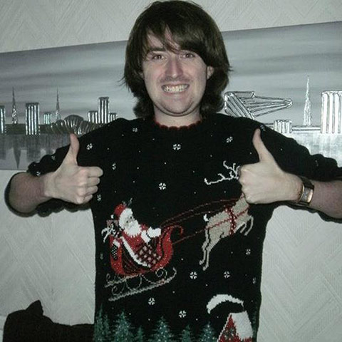 Christmas jumpers: Stephen Hendry