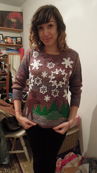 Christmas jumpers: Sita Patel