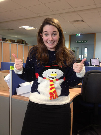 Christmas jumpers: Rosalind Onions