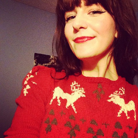 Christmas jumpers: Rebecca Mallinson
