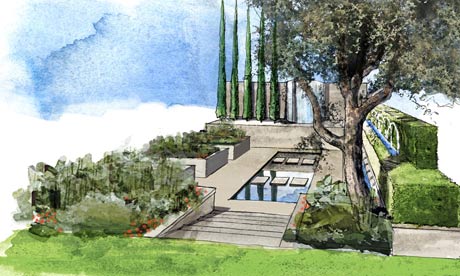 Thomas Hoblyn's Chelsea 2012 show garden sketch