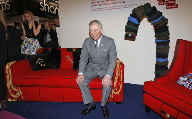 Prince Charles Ideal home: Prince Charles visits The Ideal Home Show