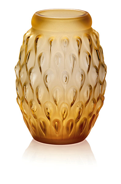 Coloured glass: Figuera vase ambre