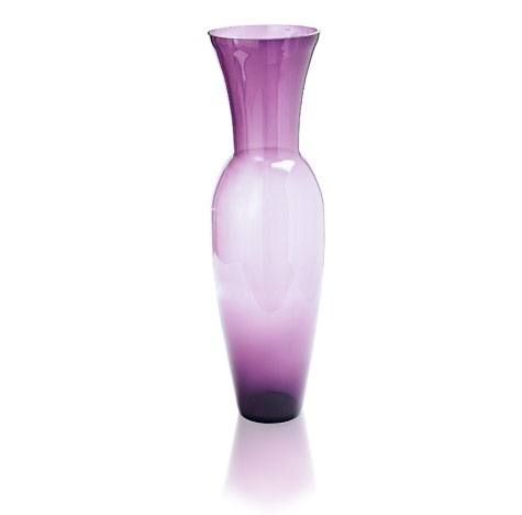 Coloured glass: Purple vase