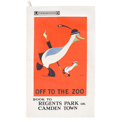 tea towels: Off to the zoo tea towel