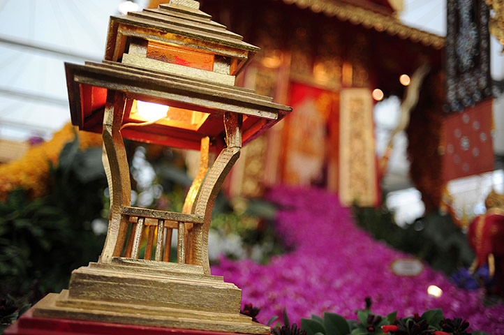 Chelsea flower show: A lantern at the Thai exhibit
