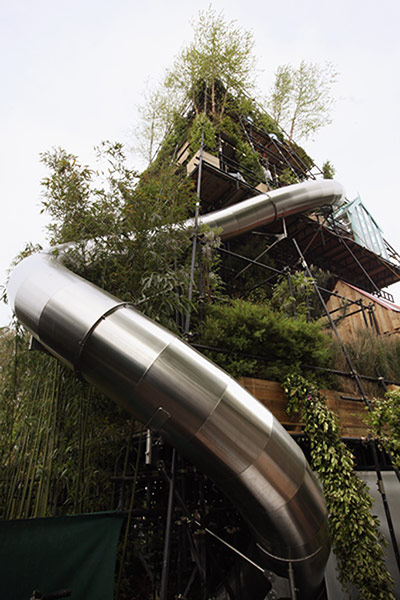 2012 Chelsea flower show: The slide on Diarmuid Gavin's creation