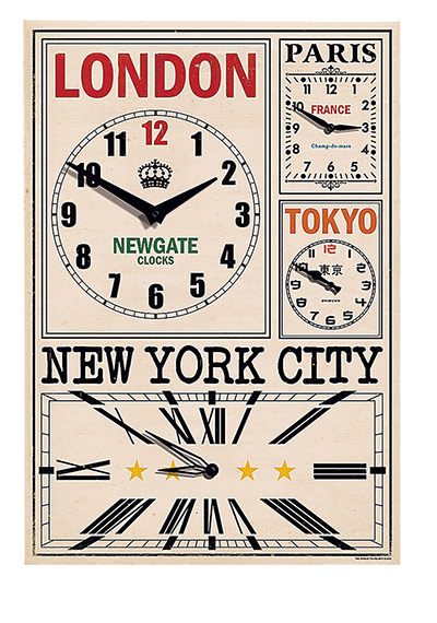 Wall clocks: World Travellers
