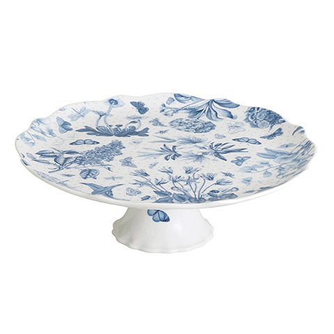 cake stands: Botanic blue cake stand from lakeland