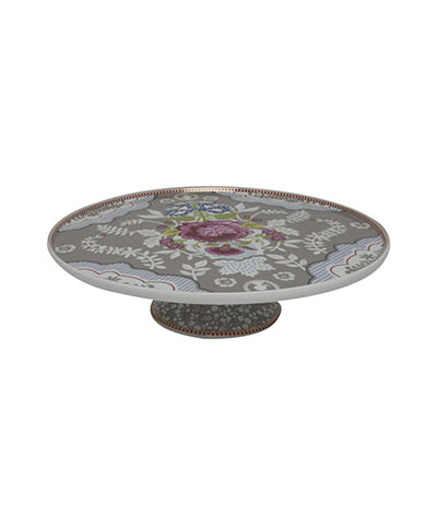 cake stands: Khaki rose print cake stand
