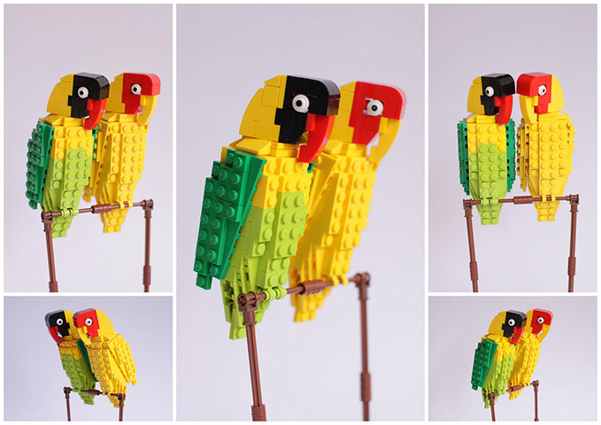 Lego birds: Lovebirds