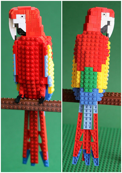 Lego birds: Macaw