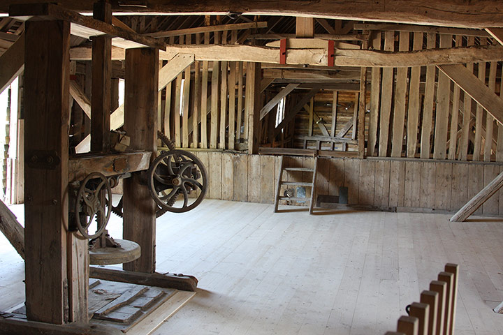 Great Dixter: The oast press at Great Dixter