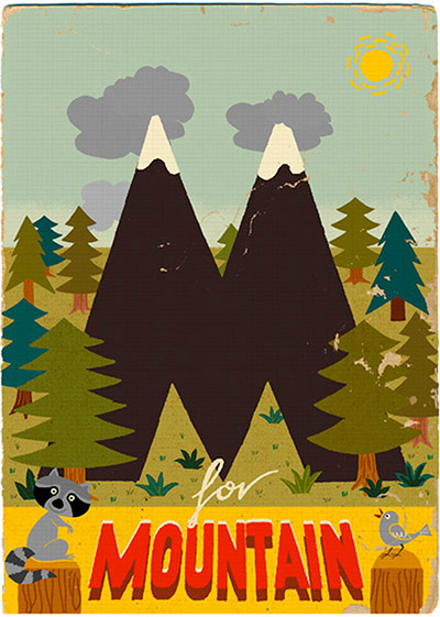 Alphabet : M is for Mountain from Paul Thurlby