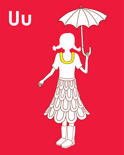 Alphabet : Umbrella from Rosie Flo