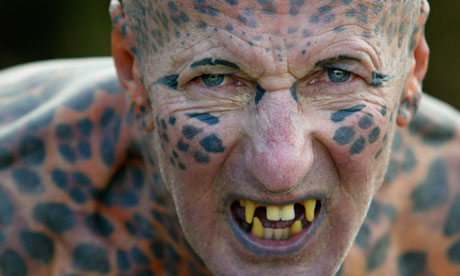 new zealand tattoos for girls on Tom Leppard, 'the Leopard Man of Skye'. Photograph: Murdo Macleod for ...
