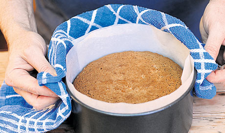 Spiced olive oil cake step five