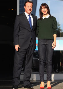 Samantha Cameron in skinny jeans