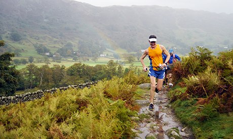 Scott Jurek running in the Lake District last week